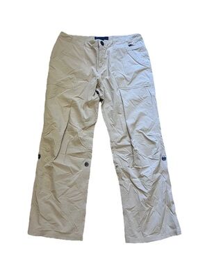 Eastern Mountain Sports Khaki Cargo Hiking Outdoor Pants Women’s Size 12 Short